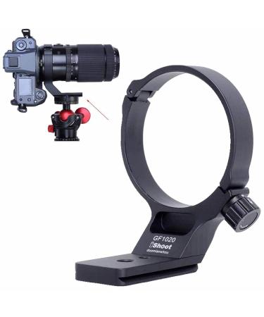 iShoot Lens Collar Tripod Mount Ring Compatible with Fuji GF 100-200mm f/5.6 R LM OIS WR & Fujifilm GF 250mm f/4 R LM OIS WR, Lens Support Bottom is Arca-Swiss Fit Quick Release Plate Dovetail Groove