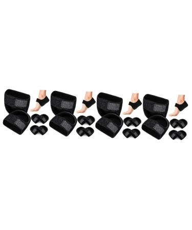 12 Pairs Heel Protector Heel Cups Heel Cushion Heel Pads Cushion Heel Pads for Heel Heel Support Heel Pads Protectors Plantar Heel Pads Plantar/718 Black