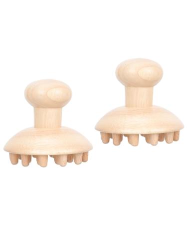 TOVINANNA 2 STK massage comb from wood head massage comb massage comb for the scalp massage brush scalp hand shampooing shampoo for curly hair scraping beech scale comb child