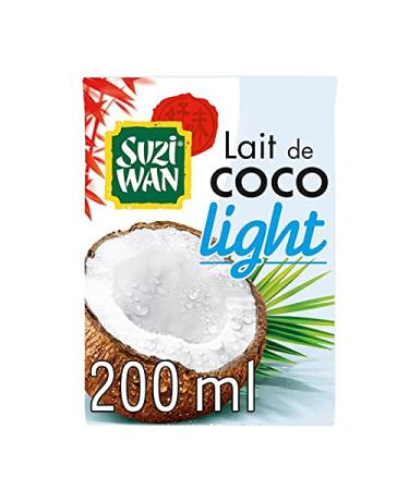 SUZI WAN - Light Coconut Milk 200 ml - Pack of 4