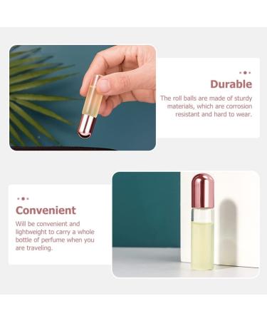 FRCOLOR 10pcs Mini Perfume Roller Bottles - Rose Gold Aromatherapy Diffuser 3ml for Halloween Costumes | Essential Oil Travel Set - Buy Online on GoSupps.com