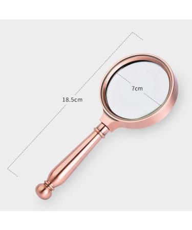 Magnifying Glasses Educational Hobby Magnifiers Handheld All Metal Red Bronze 10 Times Hd Optical Magnifying Glass Comfortable Anniversary - Buy Online on GoSupps.com
