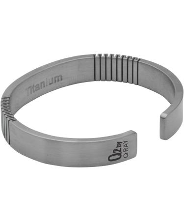 Buy QRAY Q2 Pure Titanium Golf Bracelet - 100% Pure Titanium Health & Wellness C-Shaped Bracelet for Men & Women | Medium Size 7-7.75 - Buy Online on GoSupps.com