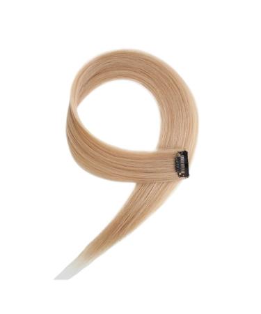 Hair Piece Synthetic Hair Clip-In One Piece For Ombre Hair Extensions Pure Color Straight Long Fake Hair Pieces Clip For Women(1pc P18/613) 1pc P18/613