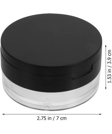 Beavorty 4 Pcs Elastic Mesh Loose Powder Box Powder Case with Mirror Loose Powder Holder Empty Portable Abs 1 g (Pack of 1) Blackx2pcs - Buy Online on GoSupps.com