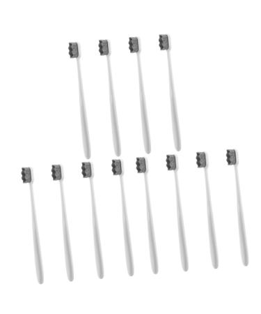 Frcolor 12 pcs soft toothbrush toothbrush toothbrush with soft bristle toothbrush for travel toothbrush children toothbrush aesthetic toothbrush portable round tube pp