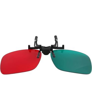 Red Green Clip-On Amblyopia Glasses - Left Green with Glasses Box | International Shipping Available - Buy Online on GoSupps.com