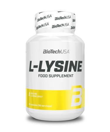 BioTechUSA L-Lysine capsules | Vital essential amino acid | Enriched with natural extracts | 90 capsules