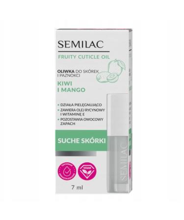 Semilac Cuticle and Nail Oil Kiwi Mango 7ml
