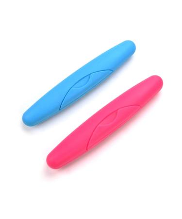BESTOMZ Toothbrush Case Toothbrush Container Storage Box Portable Travel 2 Pack
