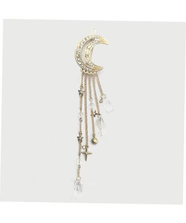minkissy Goody Hair Clips for Women Hair Accessories for Women Rhinestone Barrettes Rhinestone Hair Accessories Rhinestone Hair Clip Women Hair Accessories Tassel Clip Moon Women's Pendant - Buy Online on GoSupps.com