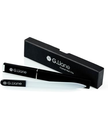 G.Liane Crystal Nail File Set - Professional Manicure Pedicure Kit for Natural, Acrylic, and Gel Nails - Home and Salon Manicure Tools (Black) - Buy Online on GoSupps.com