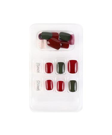 dijiusidy False Nail Perfect Matching Simple to Wear Fingernail Full Coverage Press Type Strong Viscosity Adjustable Paster Type 7 F741 Type 7 F741