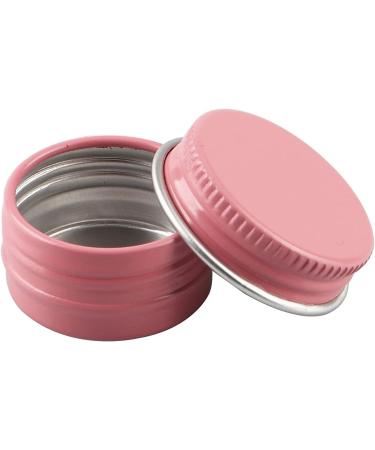 Zeoabsy 10 Pack 5ml Pink Aluminum Screw Top Cream Boxes - Perfect for Cosmetics Candles & Ointments with 5 Spoons & Labels - Buy Online on GoSupps.com