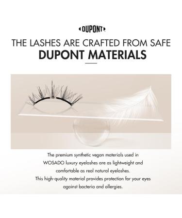 Wasado Magnetic Eyelashes Wasado Magnetic Eyelashes Natural Look Soft Magnetic Eyelashes Wasado Reusable Magnetic Eyelashes No Glue (UB02*2) - Buy Online on GoSupps.com