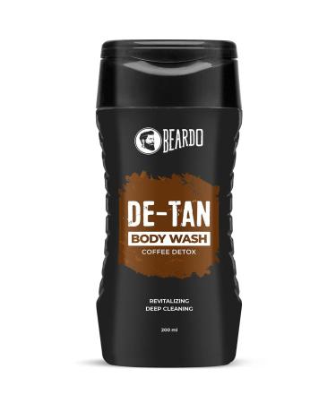 Be'ardo De-Tan Body Wash for Men | Tan Removal and Caffeine Body Wash | Detan With Coffee & Aloe Extracts | Refreshing Fragrance | 200ml (6.7 Fl Oz)