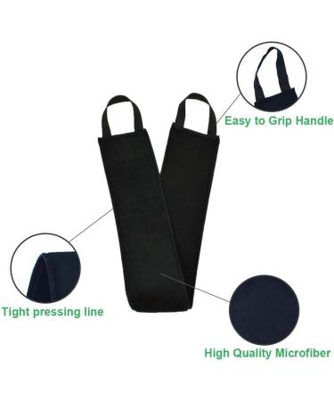 Self Tan Back Applicator Mitt and Body Cleaning Glove Set - For Lotion, Cream, Mousse Self Tanner - Buy Online on GoSupps.com
