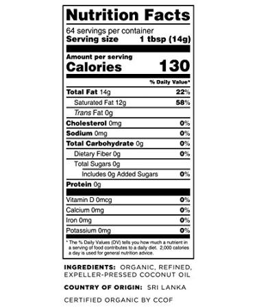 Terrasoul Superfoods Organic Coconut Oil - 2lbs Glass Jar | No Flavor or Scent - Buy Online on GoSupps.com