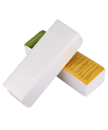 Allbestaye 100 Paper Waxing Strips Wax Papers Leg Body Bikini Face Hair Removal Depilation Wax Strips