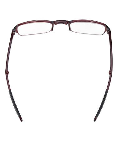Portable Foldable Reading Glasses for Presbyopia - Lightweight 2 Colors Fatigue Relief (4.0 Red) - Buy Online on GoSupps.com