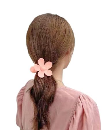 Cute Flower Claw Clip Hair Clip for Women - Non-slip Matte Large Claw Clip for Thick & Thin Hair - Pink Hair Clip - Buy Online on GoSupps.com