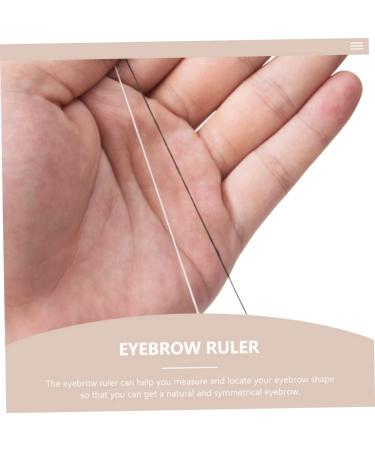Mipcase 2pcs Eyebrow Positioning Line Digital Ruler White T Tool Eyebrow Mapping Ruler Make up Reliable - Buy Online on GoSupps.com