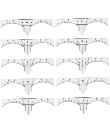 NOLITOY 20 Pcs Eyebrow Guide Measure Tool Microblading Eyebrow Ruler Artifact Disposable - Buy Online on GoSupps.com