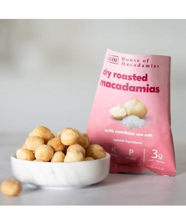House of Macadamias Namibian Sea Salt Macadamia Nuts 16.92oz (12 Pack) - Keto, Vegan, Paleo - Gluten-Free, Sugar-Free - Buy Online on GoSupps.com