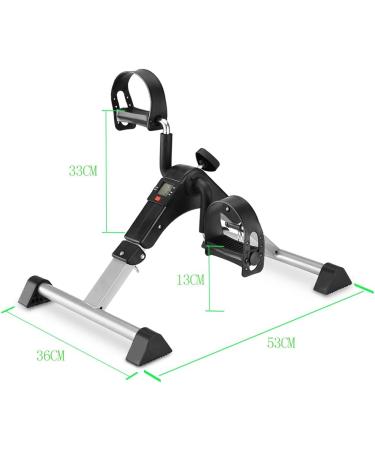 MOMODA Under Desk Bike Pedal Exerciser - Foldable Mini Bike with LCD Display - Grey | Home/Office Leg/Arm Cycling Solution - Buy Online on GoSupps.com