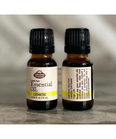 Fabulous Frannie Lemon Essential Oil - 100% Pure & Undiluted - 10ml (.33oz) for Aromatherapy & Wellness - International Shipping Available - Buy Online on GoSupps.com