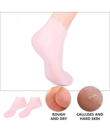 Moisturizing Gel Booties Socks - Hydrating Heel Cuffs for Dry Feet | SEB 41x8x1cm - Buy Online on GoSupps.com