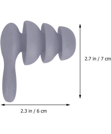 Milisten Silicone Earplugs - 2 Pairs Reusable Black Earbuds for Sleep Swimming & Travel | Noise Reduction Waterproof Earplugs - Buy Online on GoSupps.com