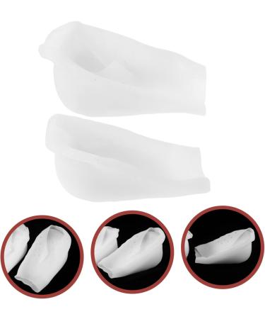 Practical Silicone Heel Lift Inserts - Size 8 White Shoe Pads for Comfort & Support | Shop Internationally - Buy Online on GoSupps.com