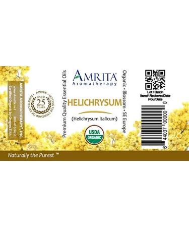 Organic Helichrysum Essential Oil 100% Pure Undiluted Helichrysum italicum Therapeutic Grade Premium Quality Aromatherapy Oil Tested & Verified 5ML 1 Fl Oz (Pack of 1) - Buy Online on GoSupps.com