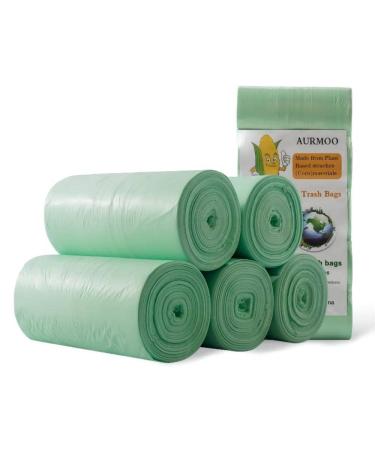150 organic waste bag 20l with handle Aurmoo biologically garbage bags kitchens food organic waste bag organic waste bags waste bag for family office (50x69cm green) 20l+handle - Buy Online on GoSupps.com