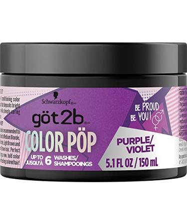 Got2b Color Pop Purple Hair Color Mask 5.1 oz - Semi-Permanent Dye - Buy Online on GoSupps.com