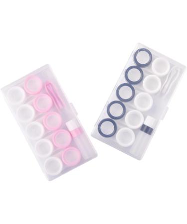 Buy Healvian 10 Sets Contact Lens Storage Box - Portable Case & Tweezers for Travel | Best Colored Lens Organizer - Buy Online on GoSupps.com