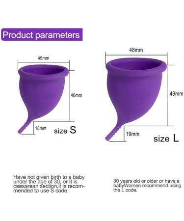 Shop Soft & Flexible Menstrual Cup | Reusable Medical Silicone Moon Cup Small Purple - Buy Online on GoSupps.com