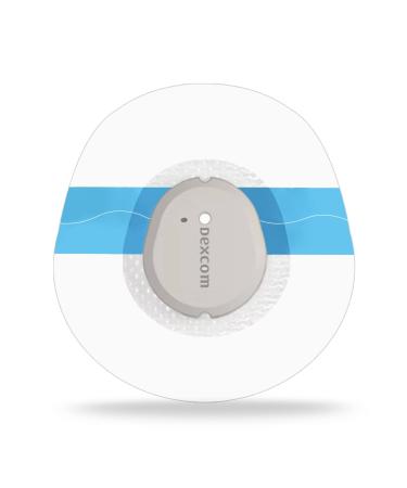 Dexcom G7 Adhesive Patches Waterproof 55 Pack Premium Transparent Patches for Dexcom G7 Hypoallergenic & Skin-Friendly Overpatch Pre-Cut Film Tape 10 Days Long Stay Blue Blue With Hole - Buy Online on GoSupps.com