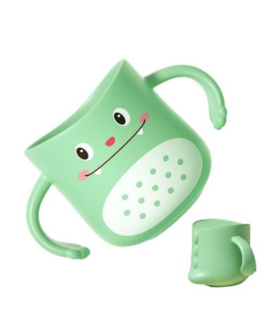 Children s Bathroom Cup Dinosaur Children's Bathroom Mug | Cute Cartoon Shape Tooth Brushing Supplies for Bathroom Travel and Outdoors Cle-ca Green