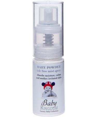 Baby Kingdom Collection Baby Powder Talc Free Mist Spray - Absorbs Moisture Calms and Soothes Irritated Skin 25g White - Buy Online on GoSupps.com