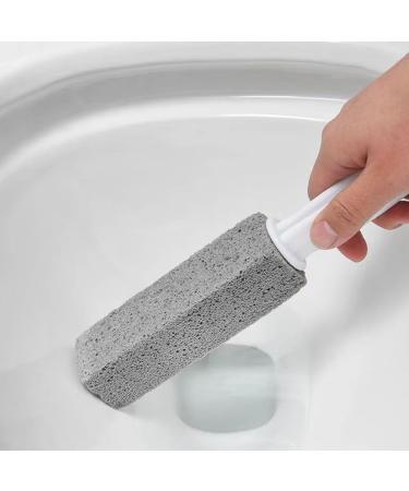 Pumice Stone for Toilet Toilet Limescale Remover 2 Pack Handle Toilet Bowl Cleaner Hard Water Build Up Remover with Ergonomic Handle for Kitchen/Bath/Pool/Household Cleaning Gray+Blue - Buy Online on GoSupps.com