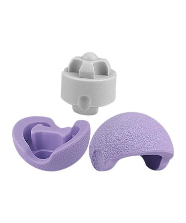 Iplusmile 3-in-1 massage ball muscle massage ball muscle scooter back massager muscle voltage massager massage ball tool TPE fitness violet neck fascia ball
