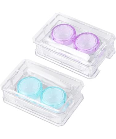 Solustre 6-Pack Mini Container Set for Colored Contact Lenses - Tweezers Cleaning Case Solution and Mirror Box | Shop Internationally - Buy Online on GoSupps.com