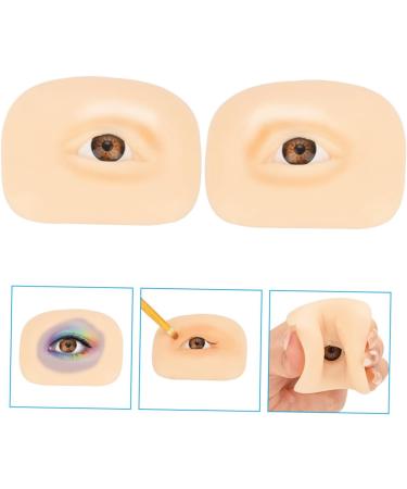 SKISUNO Practical Eye Skin 1 Set Makeup Practice Skin Eyeshadow Makeup Training Eye Skin Eye Makeup Board Mold Make up - Buy Online on GoSupps.com