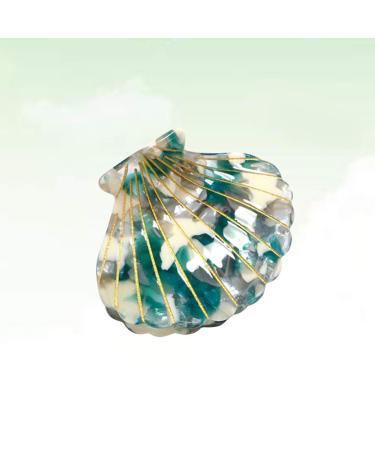 Lurrose Green Shell Shape Hair Clip for Women | Stylish Ponytail Holder & Hair Accessories - Buy Online on GoSupps.com