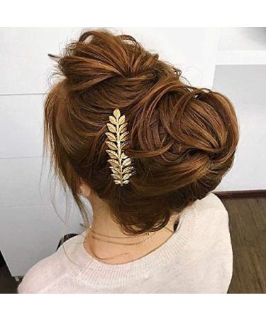 Yean Leaf Bridal Hair Comb - Gold Wedding Headpiece for Women and Girls - Buy Online on GoSupps.com