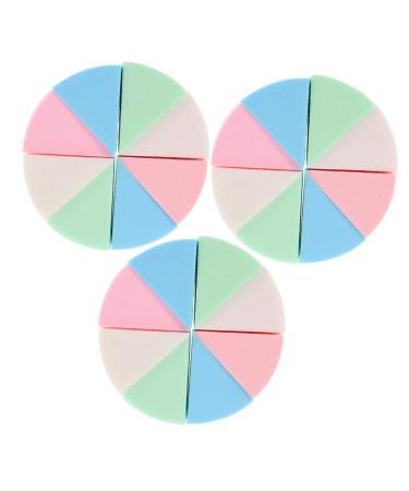 HAPINARY 3 Sets Triangular Sponge Puff Makeup Sponge for Foundation Cosmetics Sponge Wedge Women Cosmetic Supply Wedge Shape Makeup Sponge Makeup Supplies Makeup Pads Latex Sponge Puff