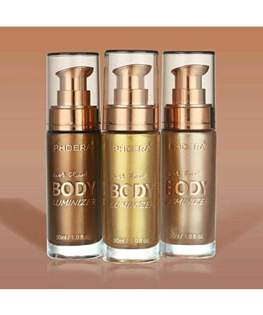 PHOERA Liquid Illuminator Shimmer Body Oil - 30ml (103 Glistening Bronze) - Buy Online on GoSupps.com