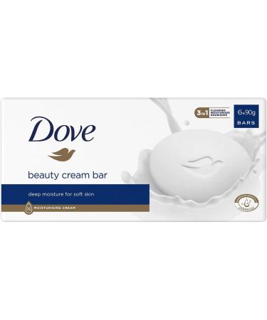  Dove Dove Original Beauty Cream Bar 3 in 1 cleanses moisturizes and nourishes. Sulfate-free bath soap for soft and smooth skin suitable for daily use. 6 x 90g pack of 4 - Buy Online on GoSupps.com